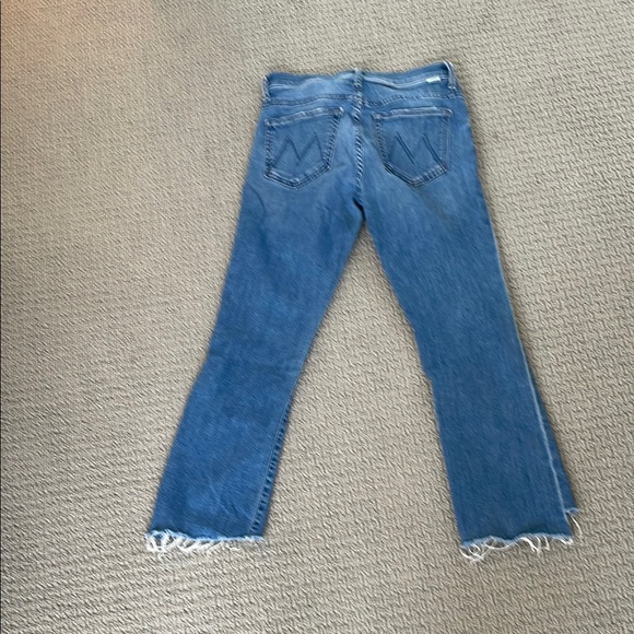 MOTHER Blue Flare Wide Leg Jeans - Picture 4 of 4